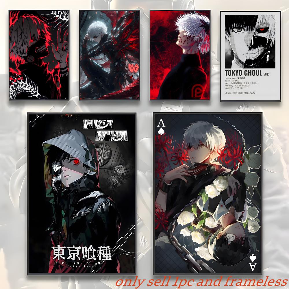 Home Decor Tokyo - Cooles Anime-Cartoon-Tokyo-Ghoul-Poster, Wandkunst-Dekoration, wasserdichtes Poster für