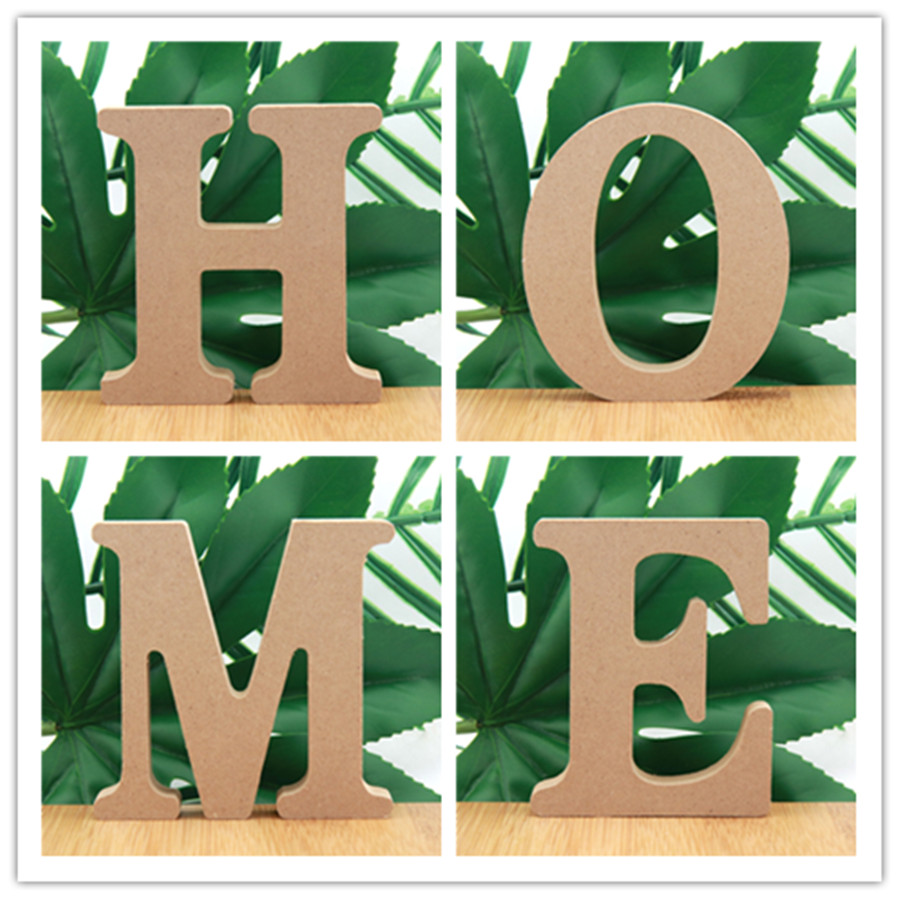 Home Decor On Sale - 1 Stück 10 cm Holzfarbe Holzbuchstaben