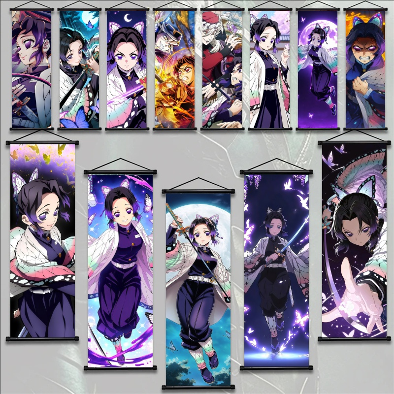 Home Decor Inspo - Shinobu Kocho Demon Slayer Kunststoff-Wandbehang, Anime-Wandkunst