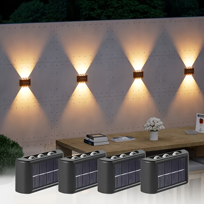 Home Decor Outside - LED Solarleuchte für Außen, Wasserdichte Solar-Wandlampe