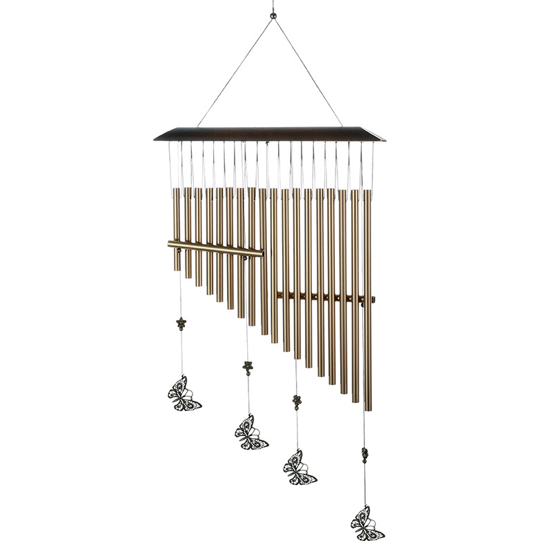 Home Decor Youtube - Schmetterlingsharfe, Aluminiumrohr, Windspiele, Weihnachtsgeschenke für Paare,