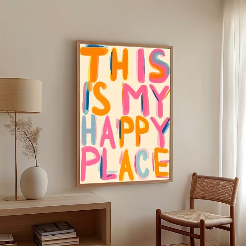 Home Decor Aesthetic - Moderner Wandkunstdruck mit Sprüchen wie „This