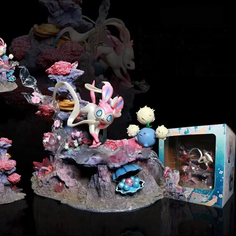 Home Decor Mod - GK-Figur Sylveon Shroomish Clamperl Fairy Island