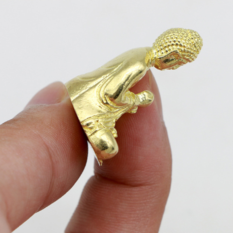 Home Decor On Sale - Neuer Verkaufsschlager: Reine Messing-Miniaturfigur des Shakyamuni-Buddha