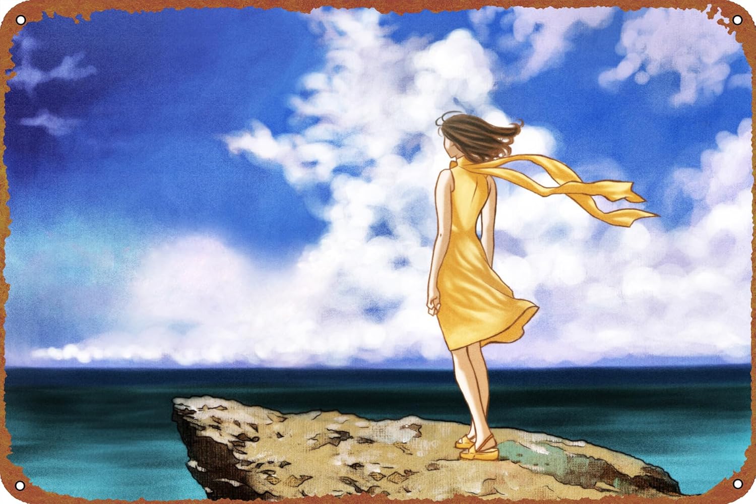 Home Decor Logo - 1 Stück, Rahxephon Anime-Poster, Blechlogo, Metallstil,