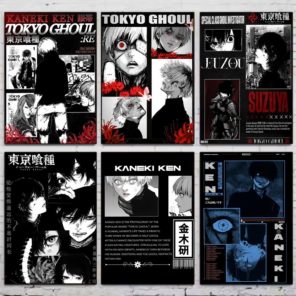 Home Decor Tokyo - Anime T-Tokyo Ghoul Poster Vintage Wandkunst