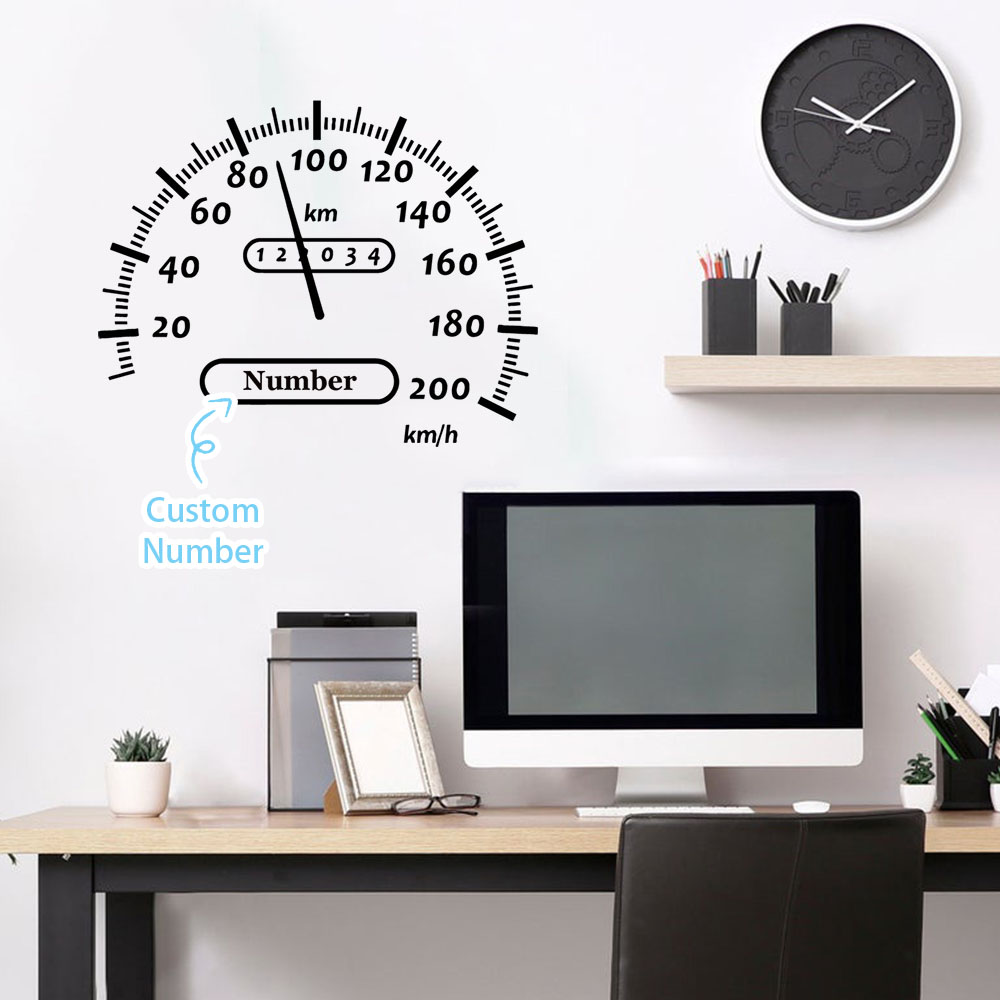 Home Decor Wall Stickers - 1 Stück Kreative Tankanzeige Personalisierte Namens-Vinyl-Wandaufkleber