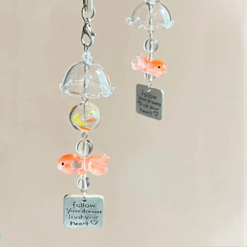 Boho Wind Chimes - Goldfisch Windspiele Traum Perlen Charm Boho
