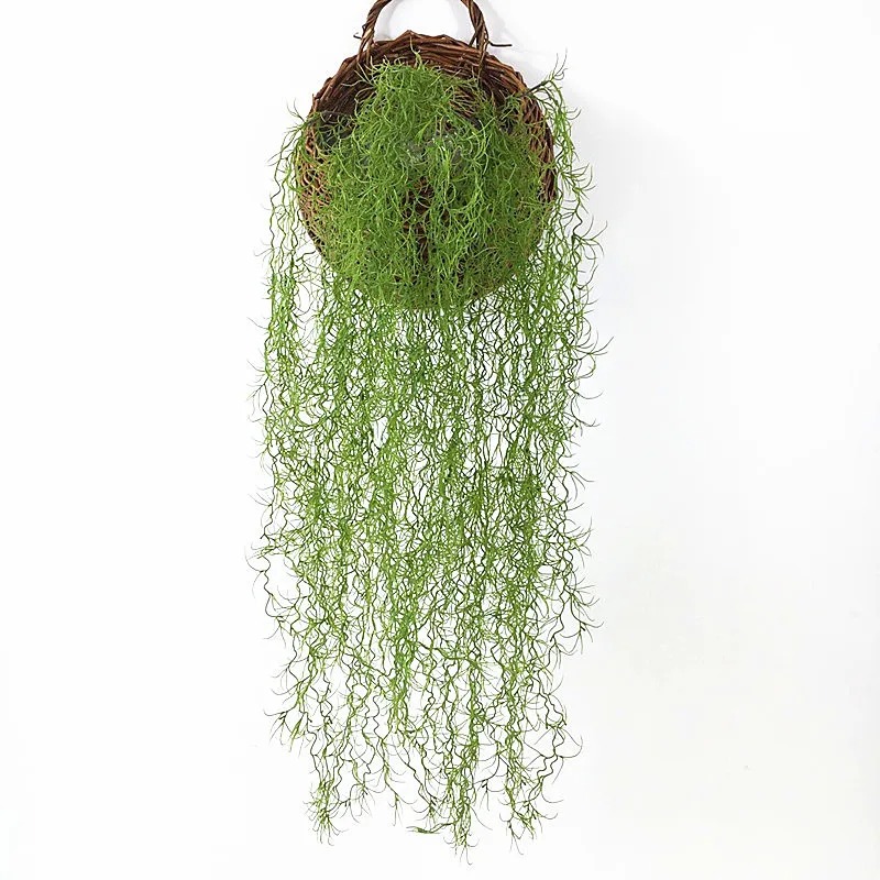 Rattan Plant Basket - 1/3/5 Stück Künstliche Luftgras-Pflanzen, lange Ranken,