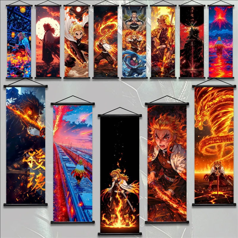 Home Decor Inspo - Demon Slayer Kyojuro Rengoku HD-Druck Anime