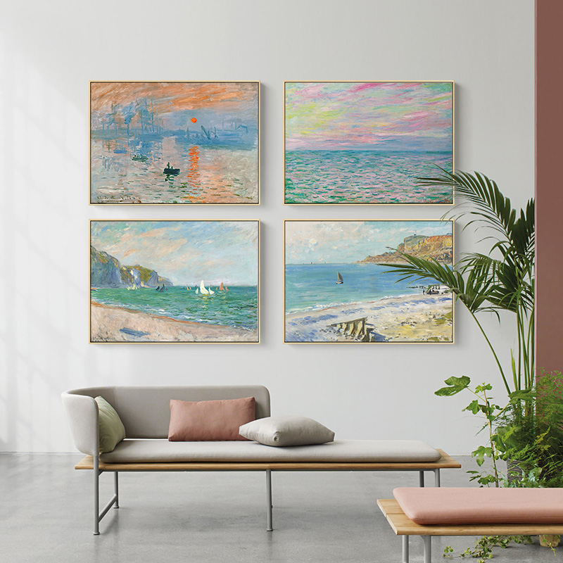 Home Decor Mirror - Berühmte Monet Poster Leinwand Malerei Moderne