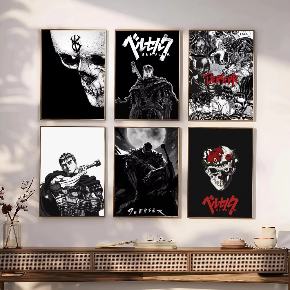 Home Decor Outside - Anime B-berserk Poster, Papierdruck, für Zuhause,