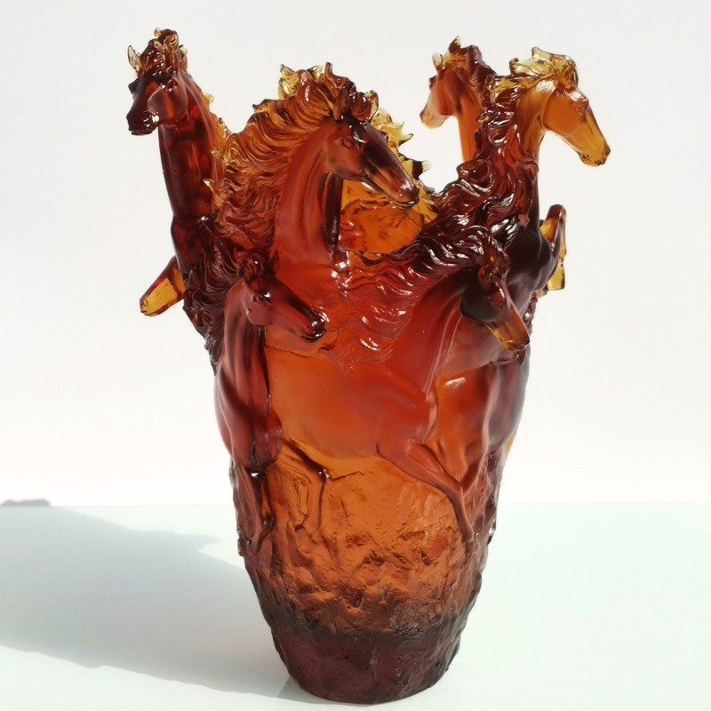 Glass Vase Nordic - Handgefertigter nordischer europäischer Luxus-Esstisch in der