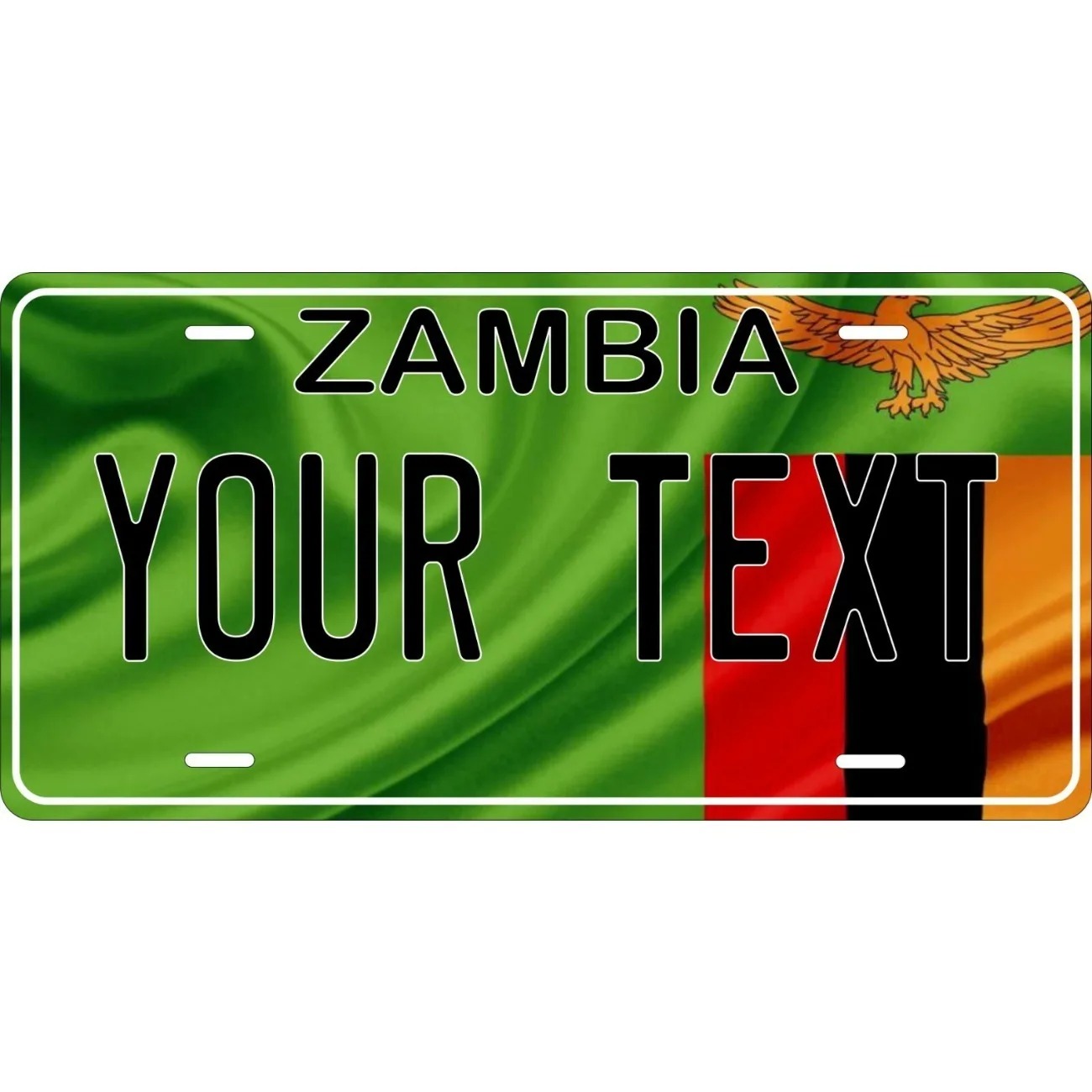 Home Decor Zambia - Personalisierter Sambia-Flaggen-Wandbehang, Wasserfester und Staubdichter Wandschmuck
