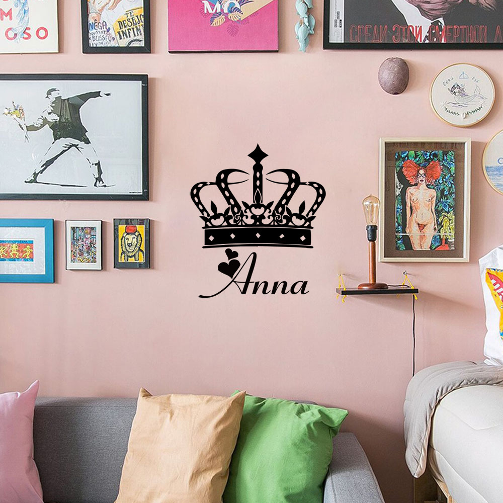 Home Decor Wall Stickers - 1 Stück Excellent Queen personalisierte Text-PVC-Wandaufkleber,
