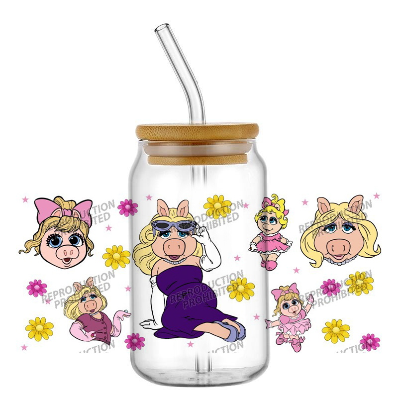 Home Decor Logo - Beliebter Puppentrickfilm 16oz UV DTF Aufkleber