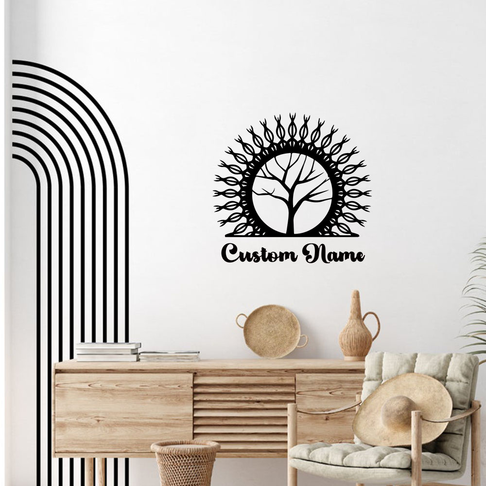 Home Decor Wall Stickers - 1 Stück Kreativer Verwitterter Baum mit