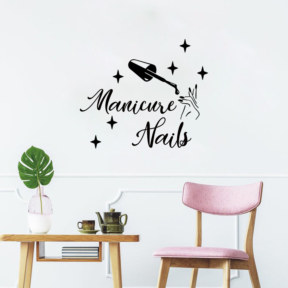 Home Decor Wall Stickers - 1 Stück kreativer Maniküre-Aufkleber mit personalisiertem