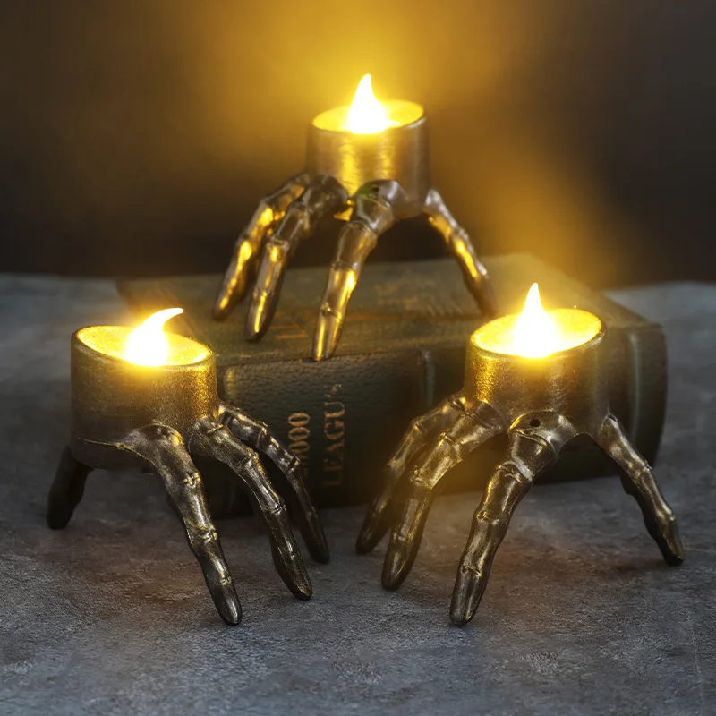 Home Decor Orange - Halloween Brechen Den Arm Schädel LED