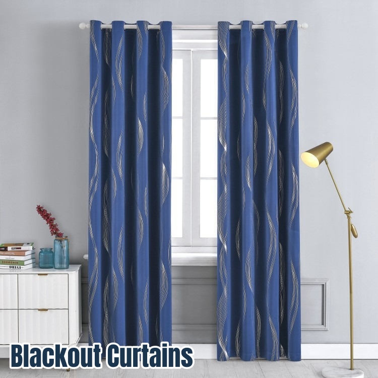 Home Decor Curtains - Schwarze Verdunkelungsvorhänge für Wohnzimmerfenster, Deko-Vorhänge, Hochpräzise