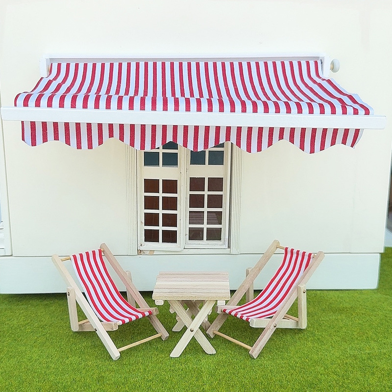 Home Decor Simulator - 1/12 Puppenhaus Simulation Markise Modell Puppenhaus
