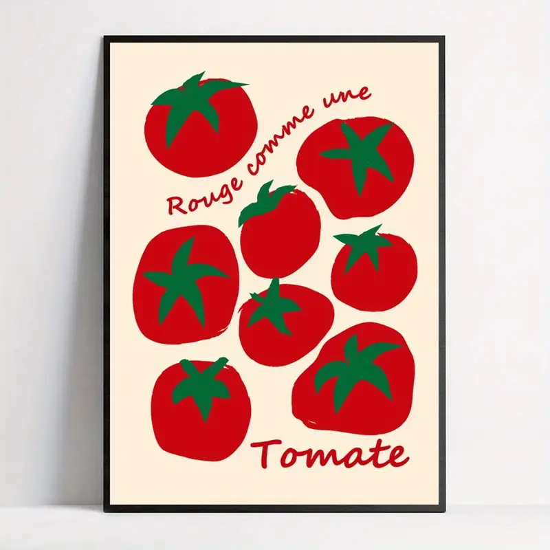 Moderne bunte rote Tomaten Wan – Home Decor Aesthetic Bewertung und Preis