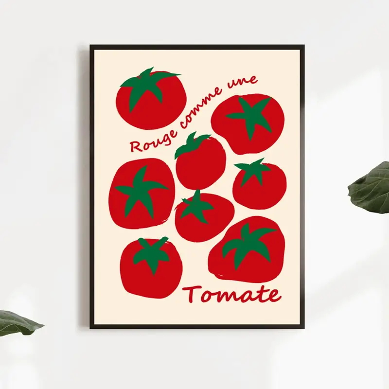 Moderne bunte rote Tomaten Wan – Home Decor Aesthetic Bewertung und Preis
