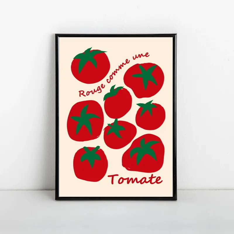 Moderne bunte rote Tomaten Wan – Home Decor Aesthetic Bewertung und Preis