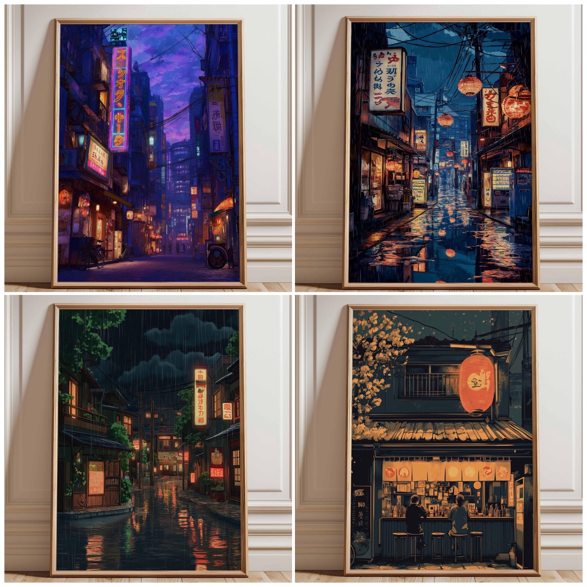 Neon-Tokyo-Straßen-Poster-Druc – Home Decor Tokyo Bewertung und Preis