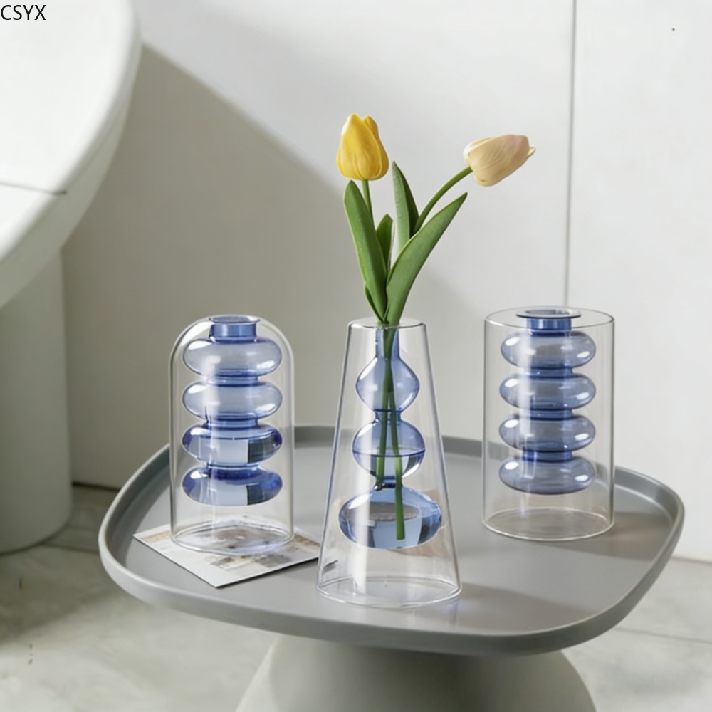Kreative Nordische Bunte Doppe – Glass Vase Nordic Bewertung und Preis