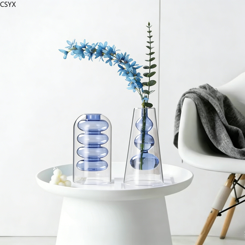Kreative Nordische Bunte Doppe – Glass Vase Nordic Bewertung und Preis