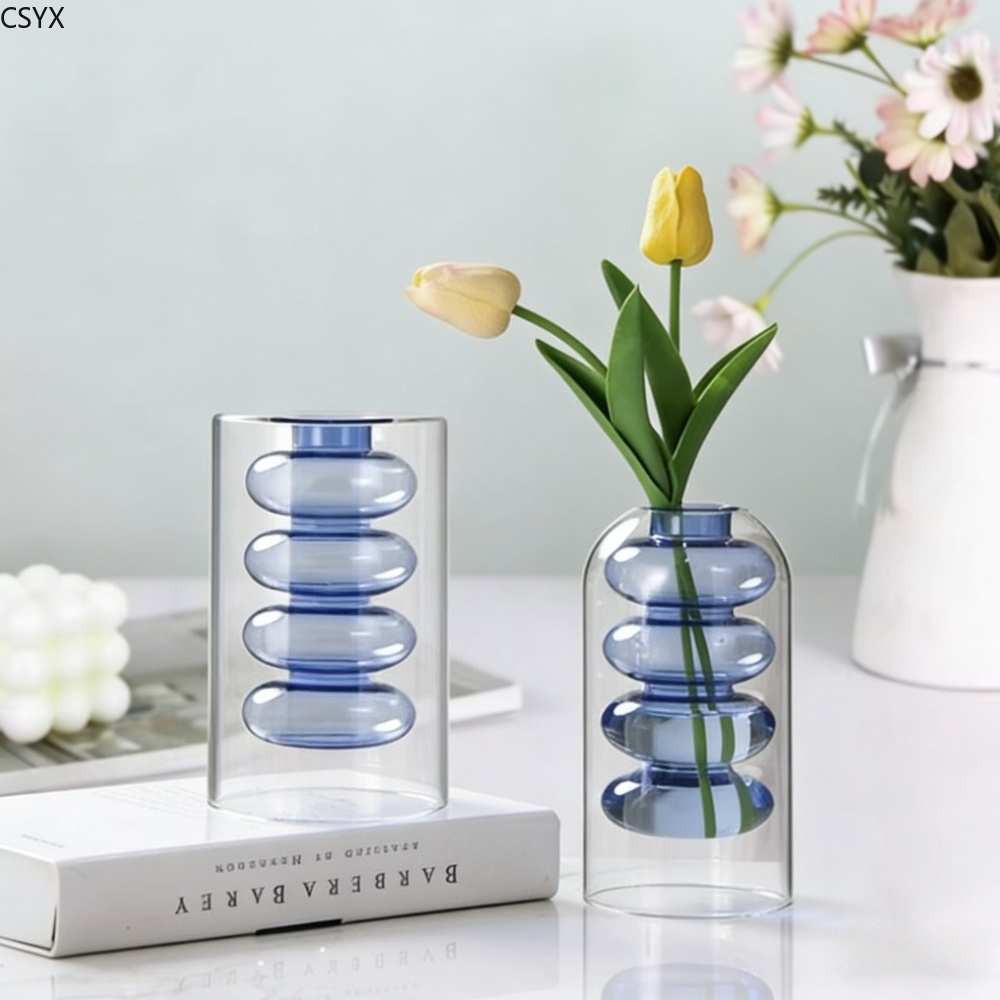 Kreative Nordische Bunte Doppe – Glass Vase Nordic Bewertung und Preis