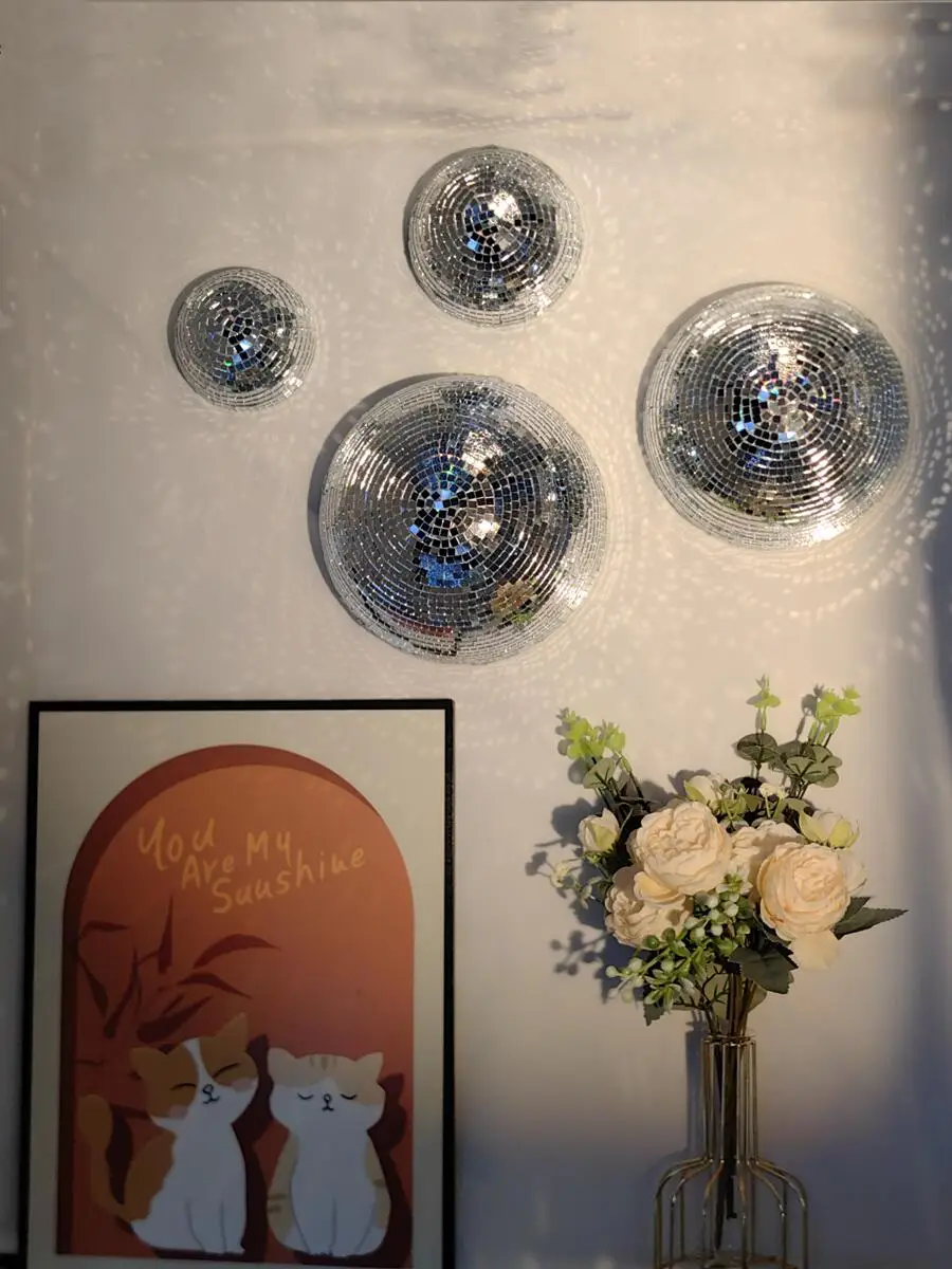 Neue Wand-Disco-Kugel, verspie – Home Decor Mirror Bewertung und Preis