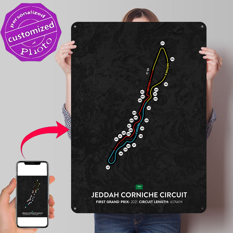 Jeddah Circuit 3D-Gedrucktes T – Home Decor Jeddah Bewertung und Preis