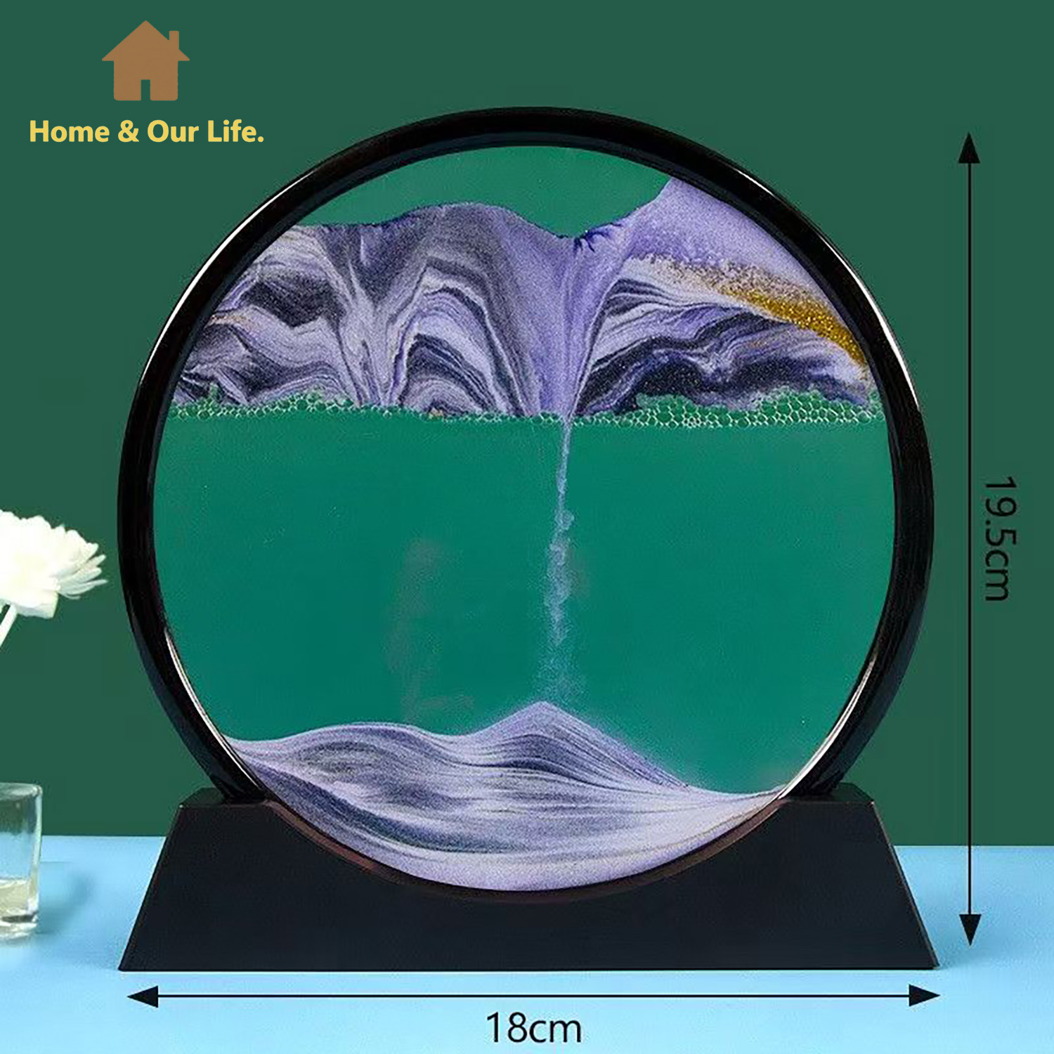 Dynamische 3D-Sandkunst mit fl – Home Decor Mirror Bewertung und Preis