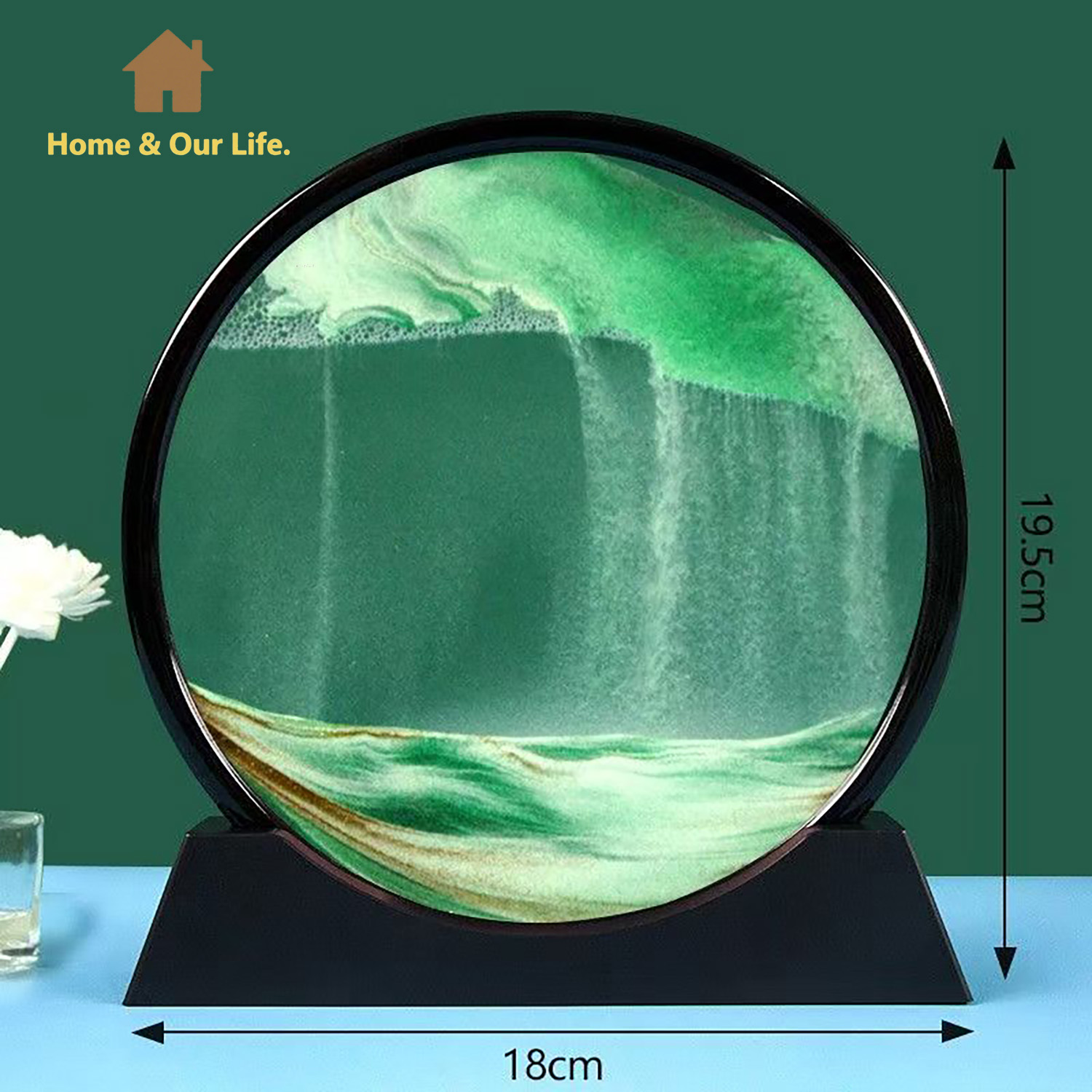Dynamische 3D-Sandkunst mit fl – Home Decor Mirror Bewertung und Preis
