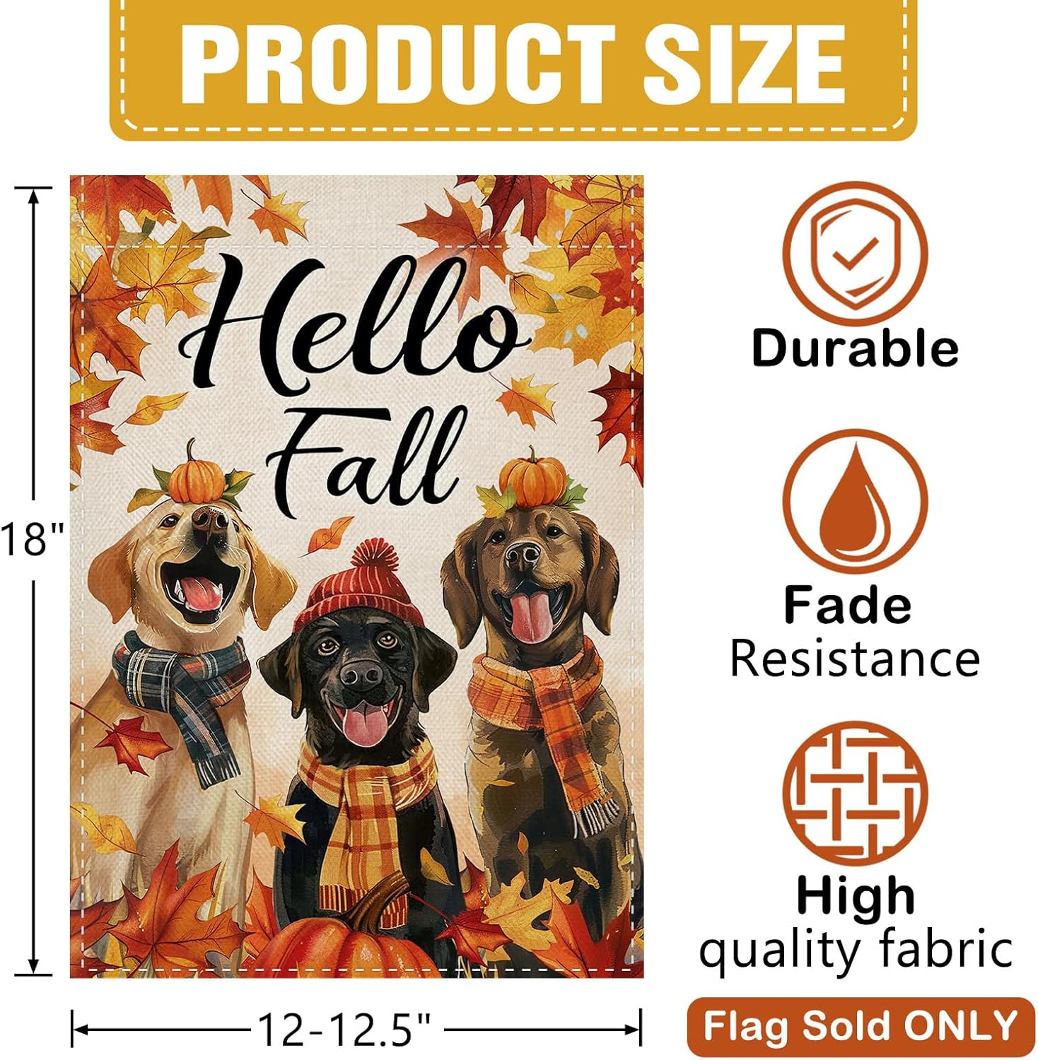 Dyrenson Hello Fall Labrador H – Home Decor Outside Bewertung und Preis