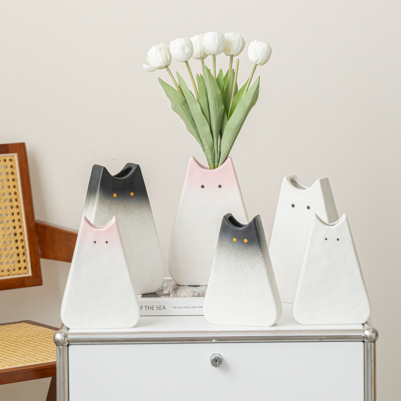 Niedliche Katzenförmige Kerami – Glass Vase Nordic Bewertung und Preis