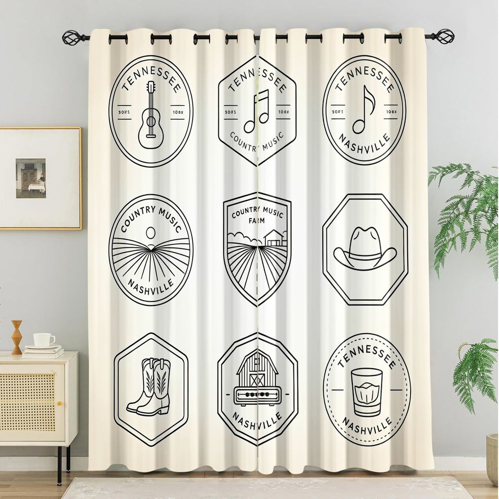 Vorhänge mit Tennessee Country – Home Decor Curtains Bewertung und Preis