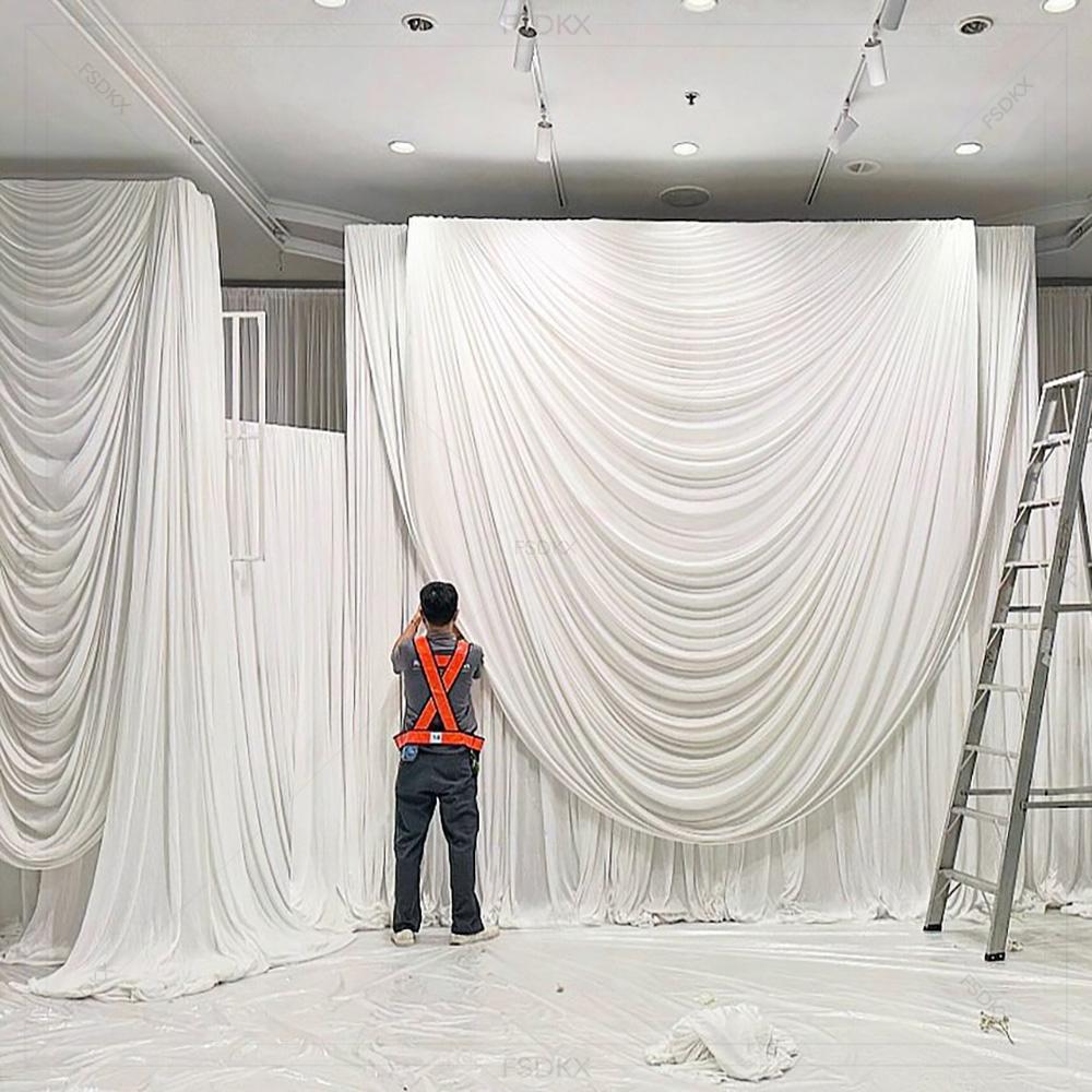 FSDKX Günstige Weiße Eis Seide – Home Decor Curtains Bewertung und Preis