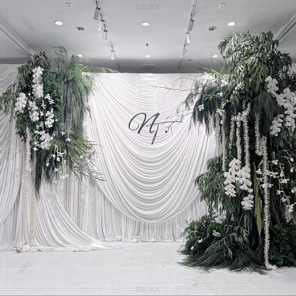 FSDKX Günstige Weiße Eis Seide – Home Decor Curtains Bewertung und Preis