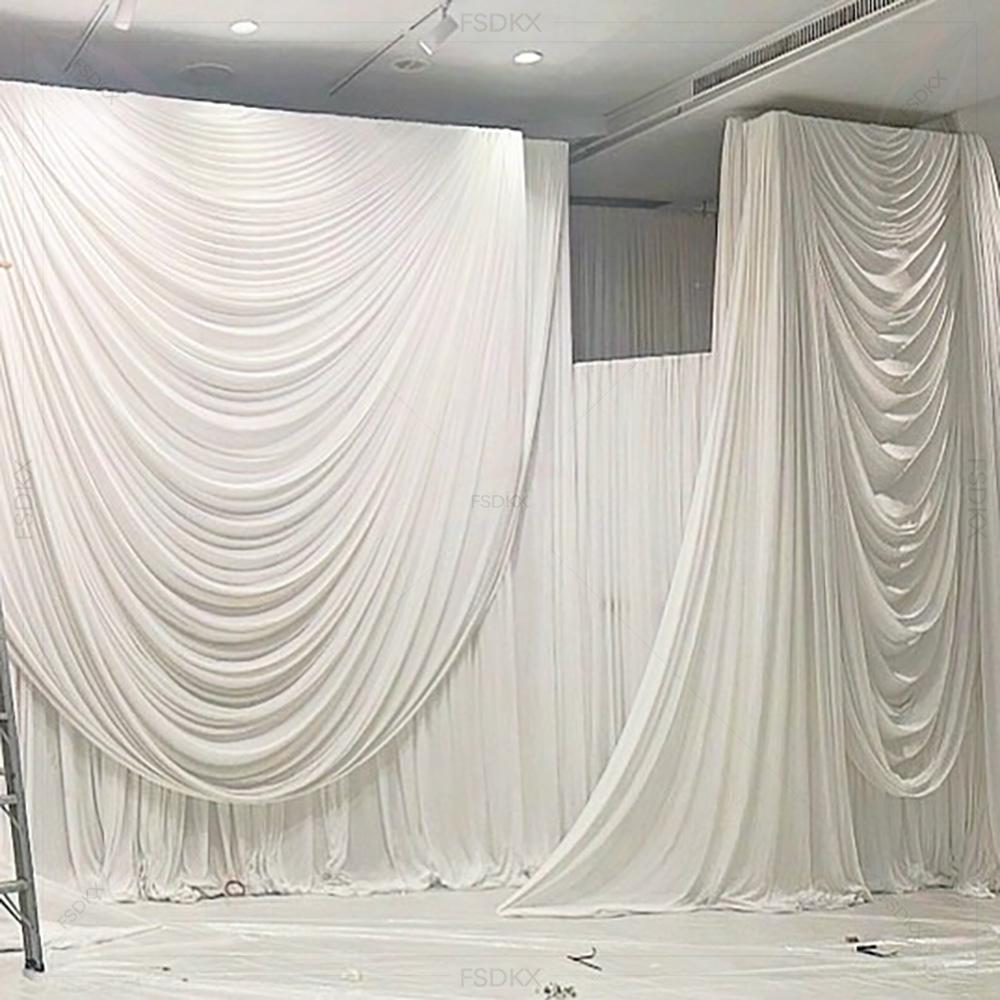 FSDKX Günstige Weiße Eis Seide – Home Decor Curtains Bewertung und Preis