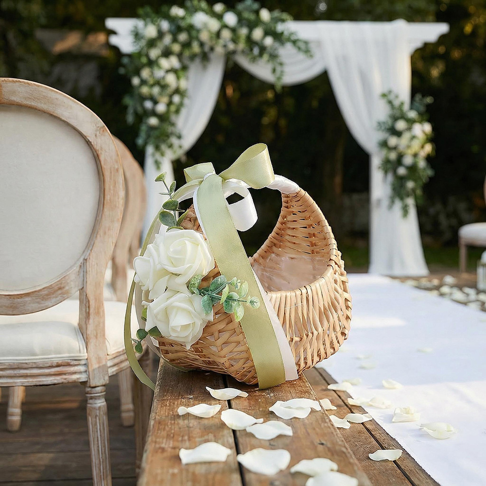 Rattan-Blumenkorb für Mädchen  – Rattan Plant Basket Bewertung und Preis