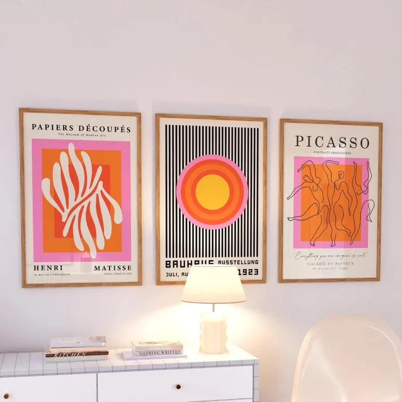 3 Stück moderne orangefarbene  – Home Decor Orange Bewertung und Preis
