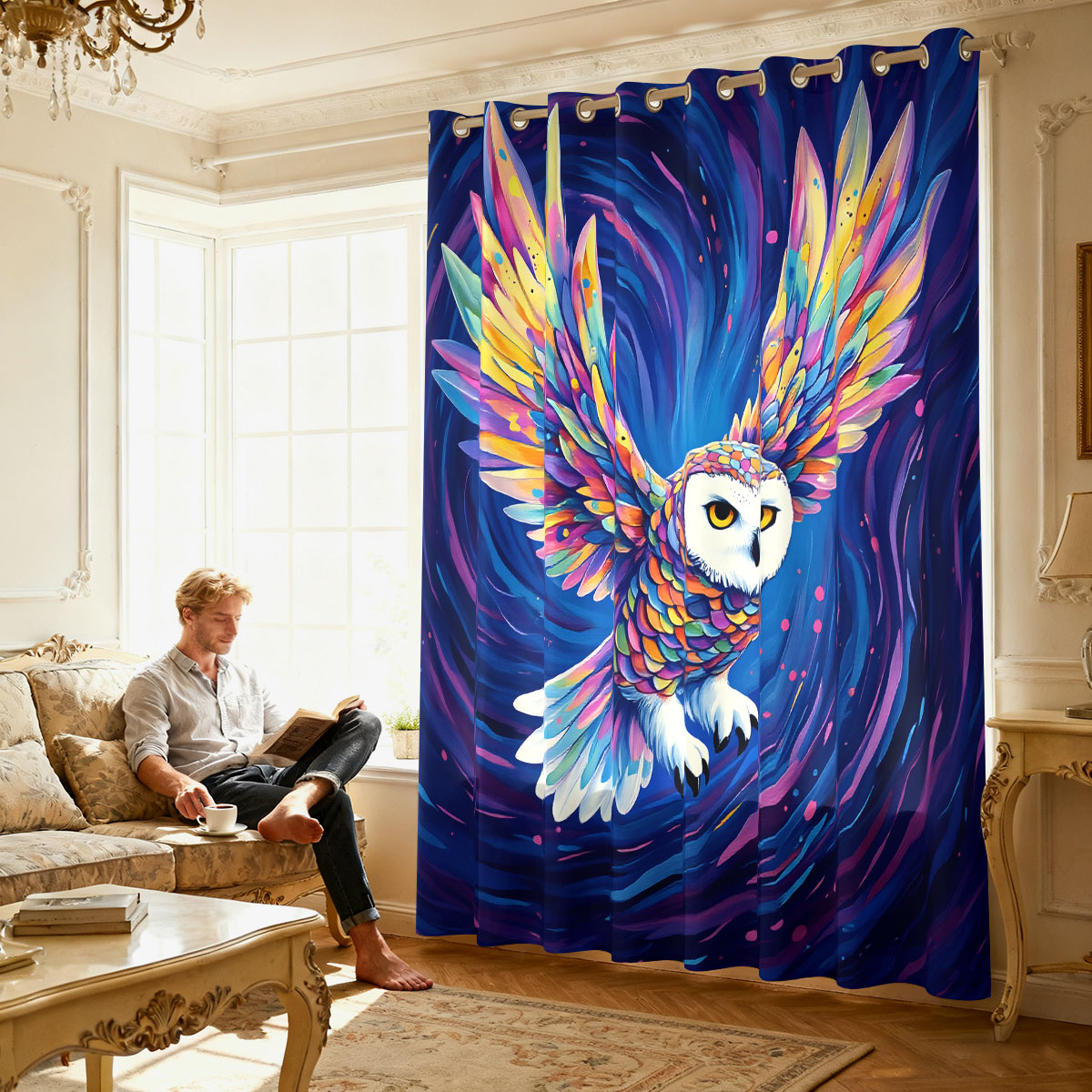 1 Stück bunter Vorhang mit Ste – Home Decor Curtains Bewertung und Preis