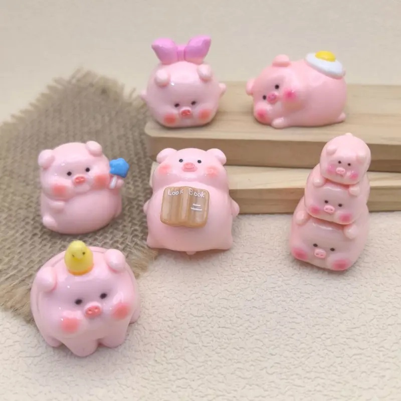 6 Stück niedliche rosa Schwein – Home Decor Mirror Bewertung und Preis