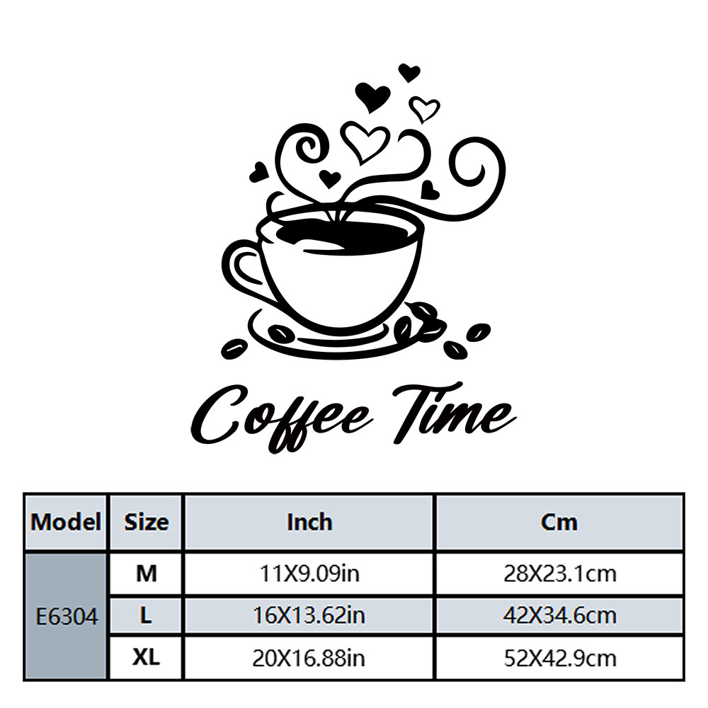 1 Stück Modischer Kaffee-Wanda – Home Decor Wall Stickers Bewertung und Preis
