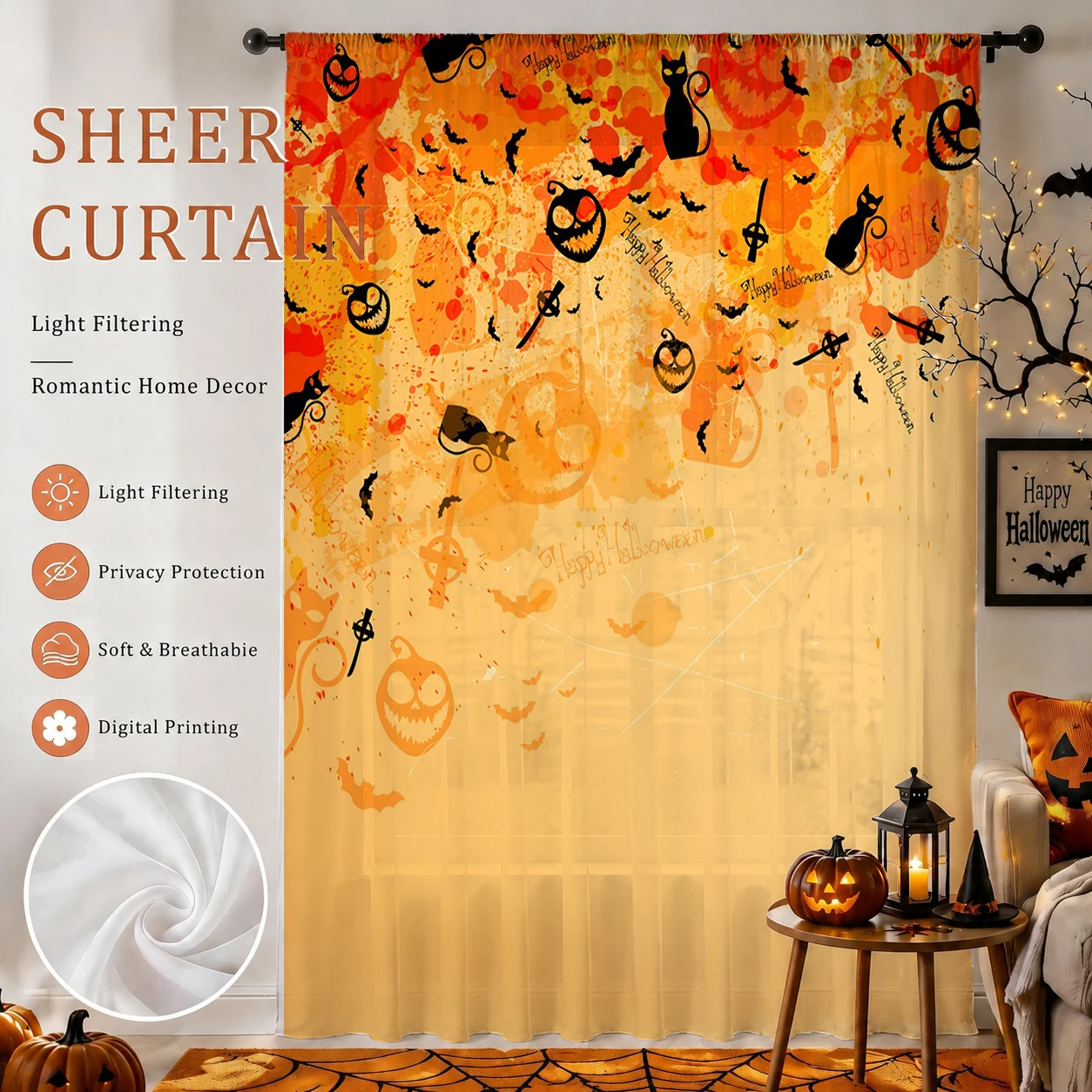 1 Stück Gruseliger Halloween-S – Home Decor Youtube Bewertung und Preis