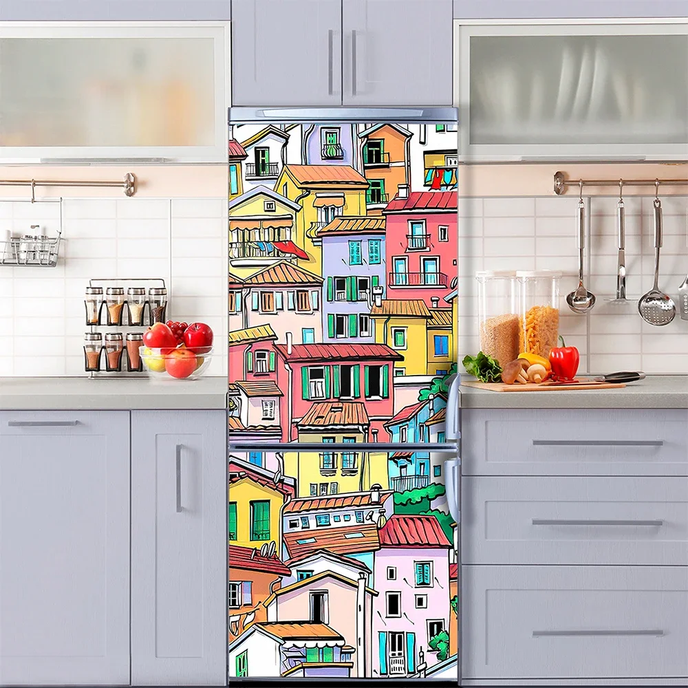 Retro Graffiti Kühlschrank Tür – Home Decor On Sale Bewertung und Preis