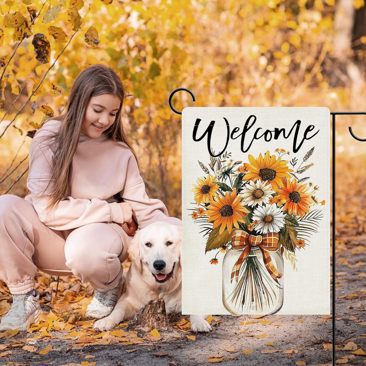 Dyrenson Welcome Fall Flower D – Home Decor Outside Bewertung und Preis